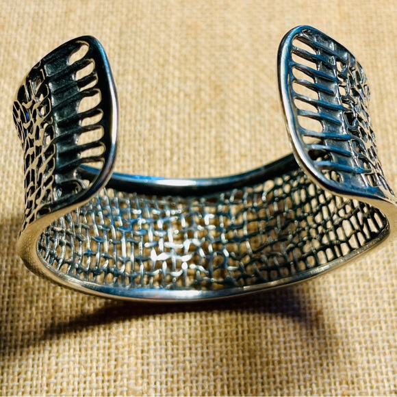 Silpada Sterling Silver Woven Cuff Bracelet - Picture 9 of 15
